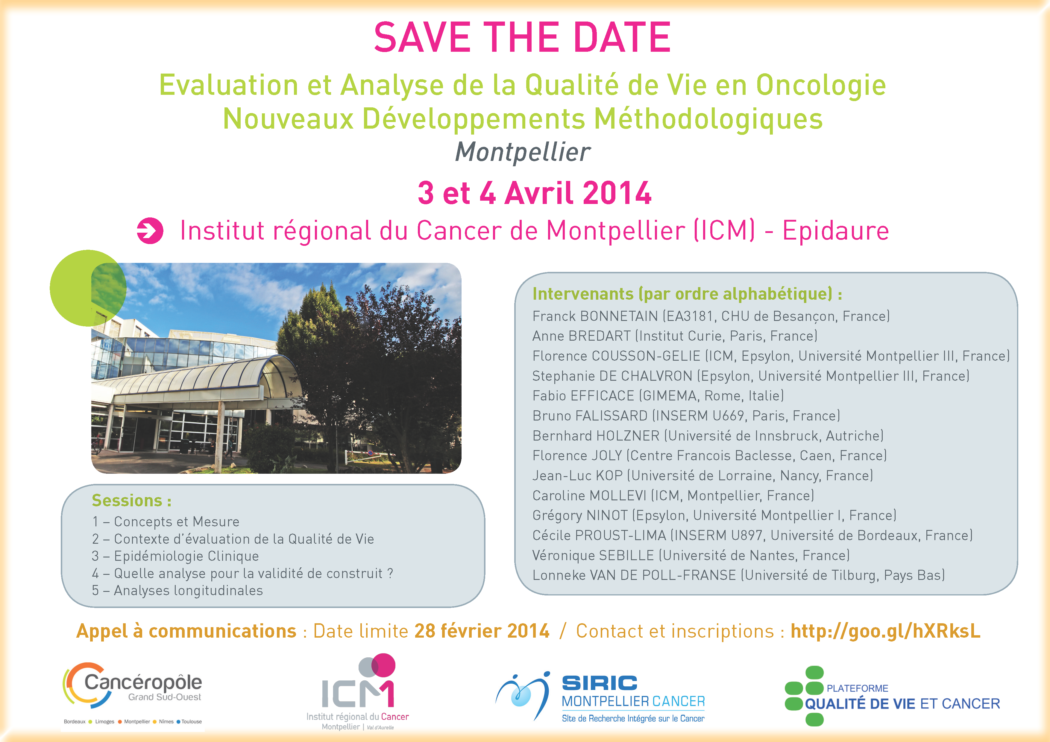 Save the date Qol 2014